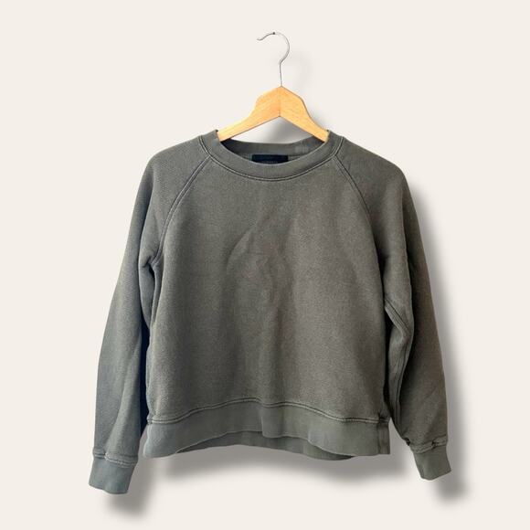 Jenni Kayne Saturday Sweatshirt French Terry Sage Green Small Women’s - Picture 2 of 9